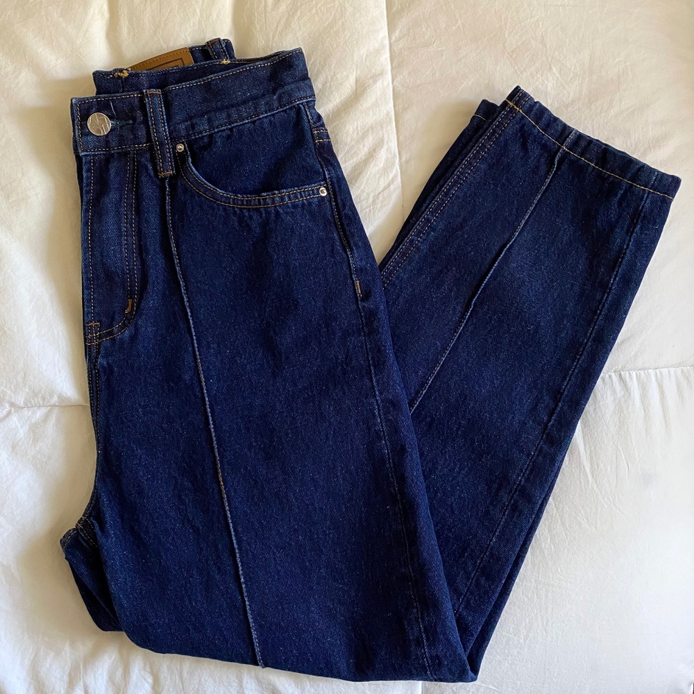 Totême Women's Cotton High Rise Barrel Leg Jeans, Size 25